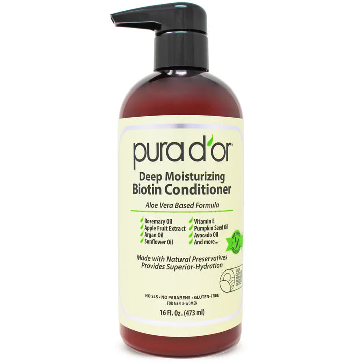 Pura D'or Advanced Therapy Conditioner - for Increased Moisture, Strength, Volum